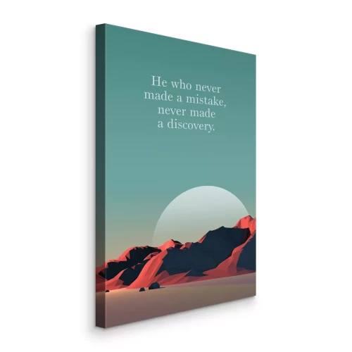 Bild Sonnenuntergang über den Felsen mit der Inschrift