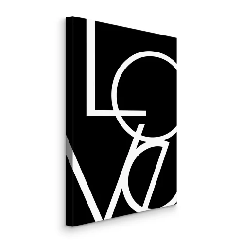 Bild Liebesinschrift auf schwarzem Hintergrund