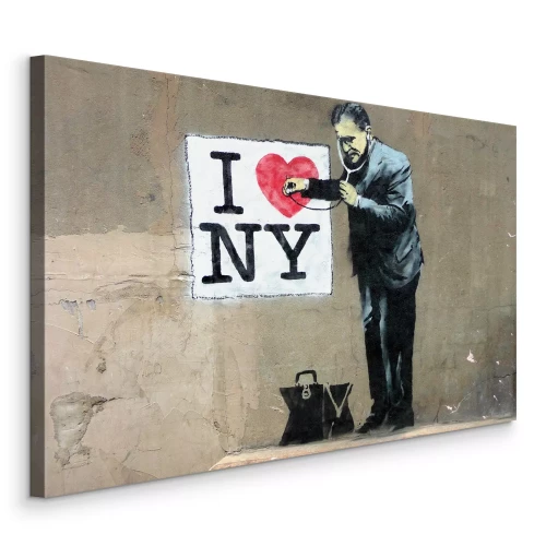 Bild Banksy-Reproduktion: Ich liebe New York