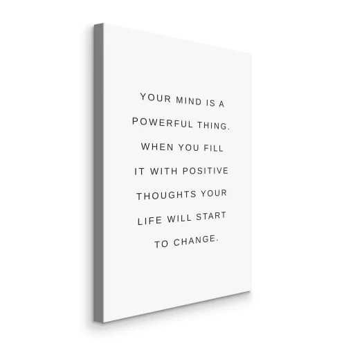 Bild Typografisches Zitat über Optimismus