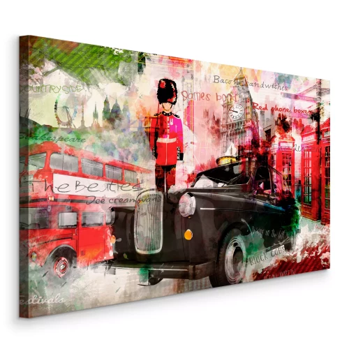 Bild Symbole Londons in Aquarellfarben