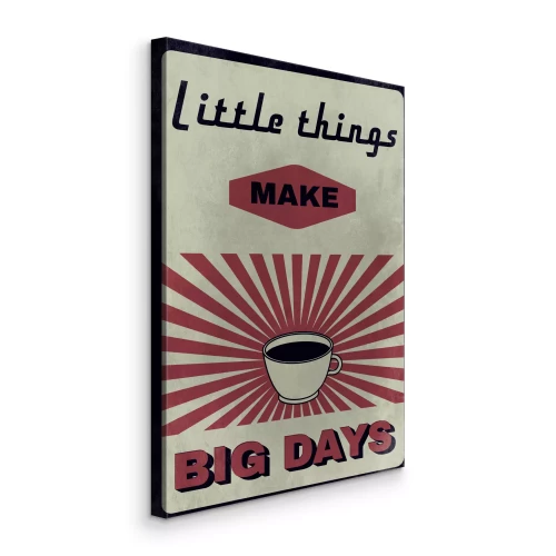 Bild Typografie bei einer Tasse Kaffee