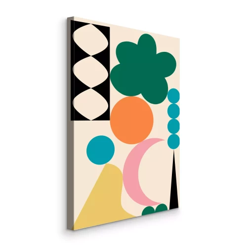 Bild Farbenfrohe abstrakte Komposition mit Formen