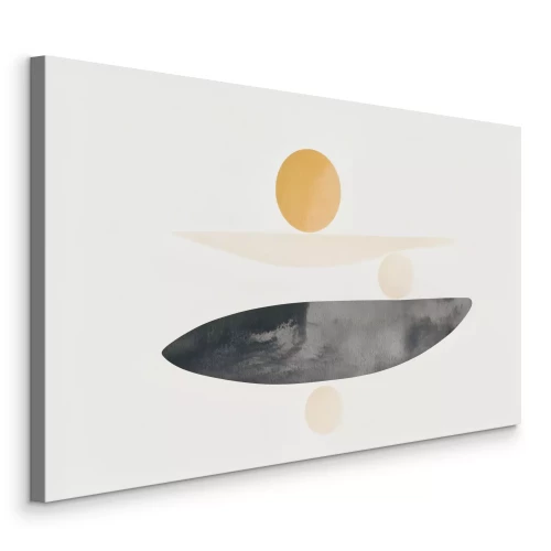 Bild Minimalistische Formen gestalten die Landschaft