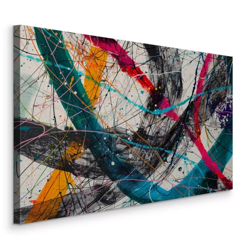 Bild Abstrakte Linien aus gegossener Farbe