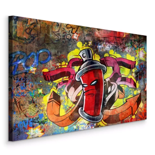 Bild Aerosolfigur im Comic-Street-Art-Stil