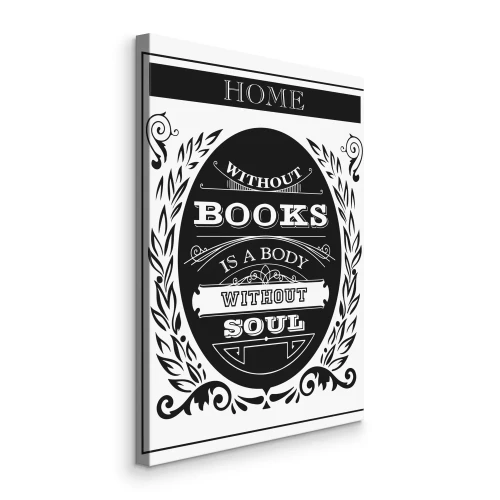 Bild Typografisches Zitat über Bücher