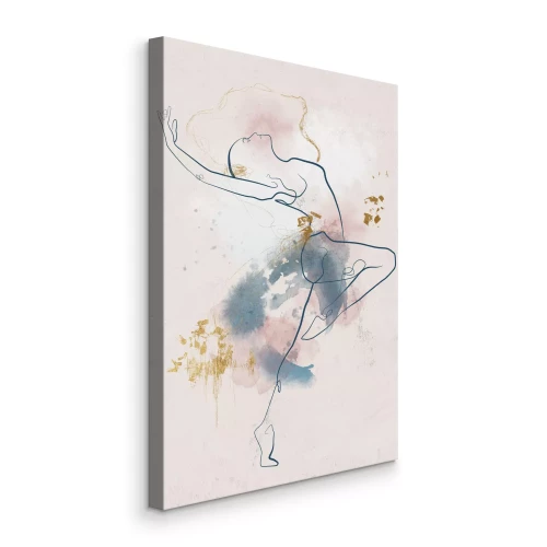 Bild Lineare Silhouette einer tanzenden Frau