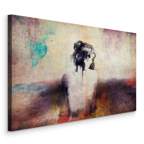 Bild Eine Frau mit dem Rücken zum Betrachter im Gemälde