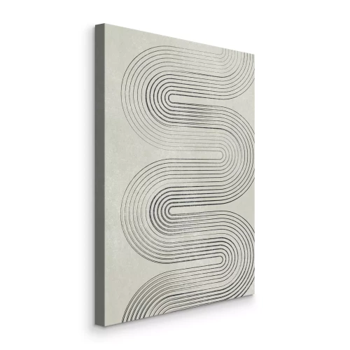 Bild Geometrische Kurvenlinien auf grauem Hintergrund