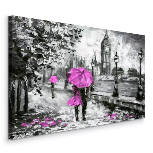 Bild Ein Spaziergang vor der Kulisse grauer Architektur