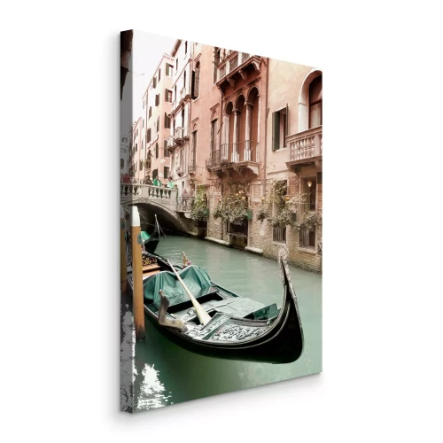 Bild Kanal von Venedig mit Boot und Gebäuden