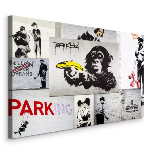 Bild Banksy-Collage von Werken