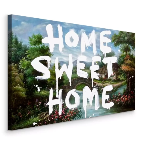 Bild Die Inschrift vor dem Hintergrund malerischer Natur