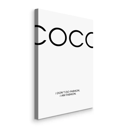Bild Modetypografie im Stil von COCO Chanel