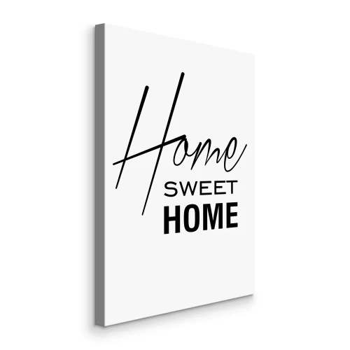 Bild Aufschrift „Home Sweet Home“ in Schwarzweiß