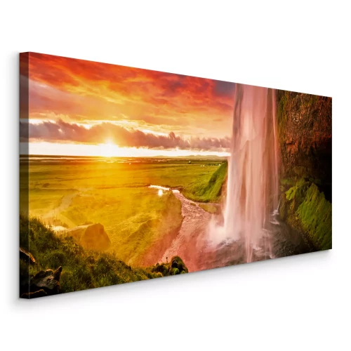 Bild Der Seljalandsfoss-Wasserfall in Island