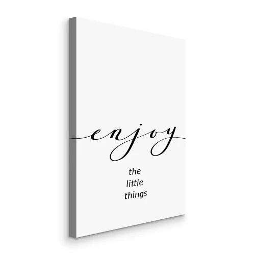 Bild Zitat von Black: Genieße die kleinen Dinge