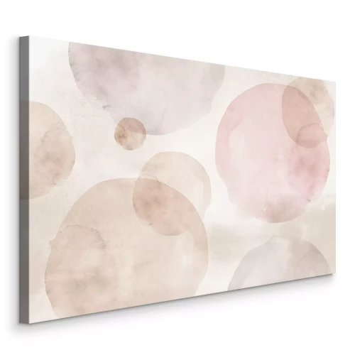 Bild Kreise in Pastellfarben auf beigem Hintergrund