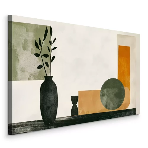 Bild Minimalistisches Stillleben in Erdtönen