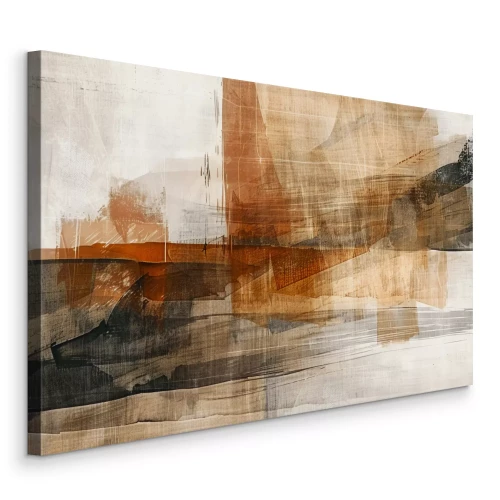 Bild Abstraktion in Erdtönen