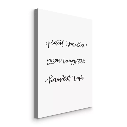 Bild Schwarze Schrift um ein Lächeln