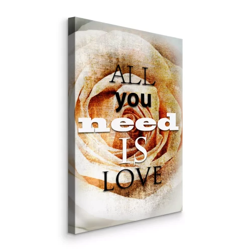 Bild Zitat über die Liebe vor einem Rosenhintergrund