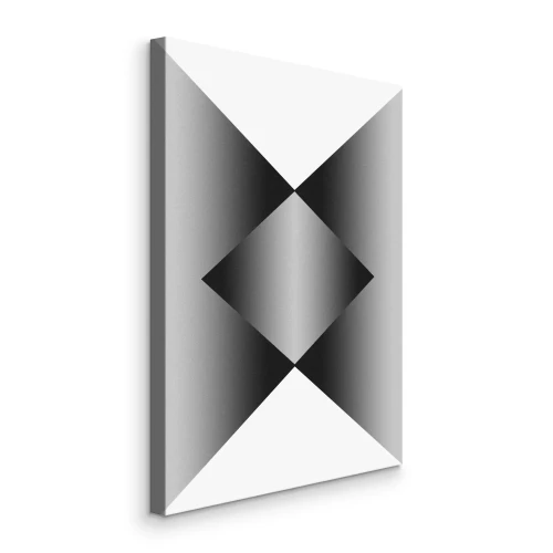 Bild Geometrische Formen mit Schwarz-Weiß-Ombré