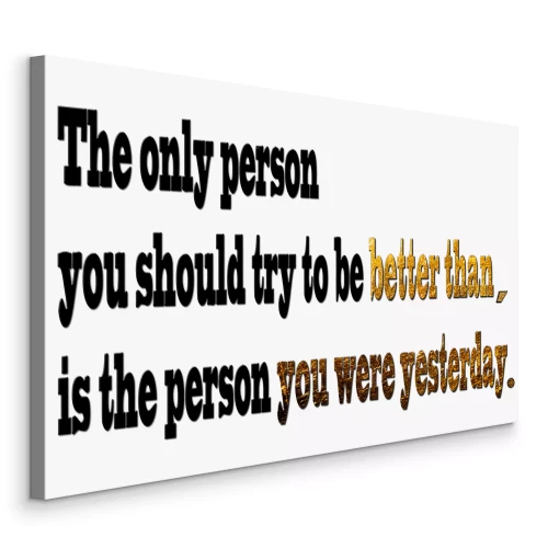 Bild Motivierende Inschrift: Sei besser