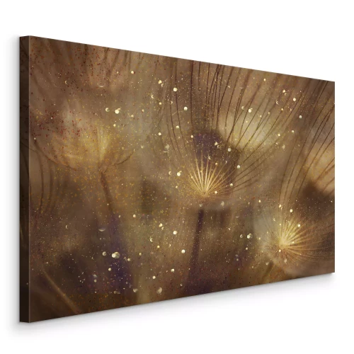 Bild Eine warme Komposition mit Löwenzahnsamen in Sepia