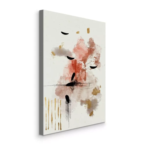 Bild Aquarell-Abstraktion in warmen Farben