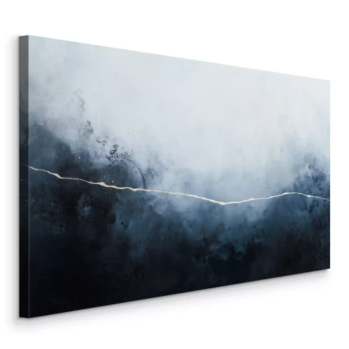 Bild Abstraktion mit Meerwasser in einer marineblauen Version