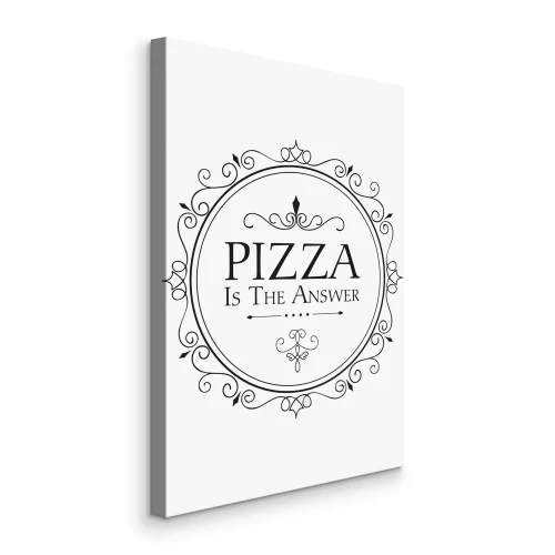 Bild Die Aufschrift Pizza im Ornament