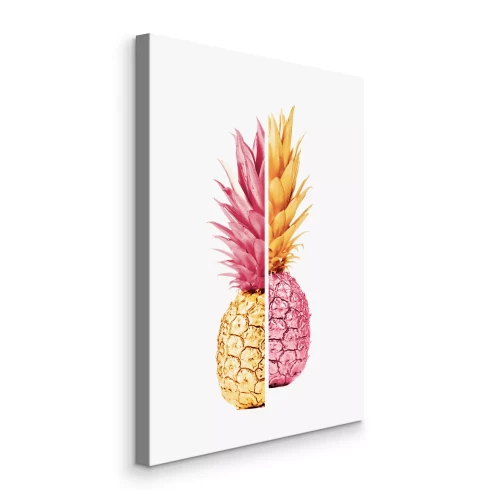 Bild Ananashälften in Gold und Rosa