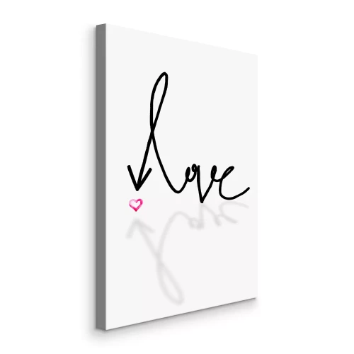 Bild Liebesbotschaft mit einem kleinen rosa Herz