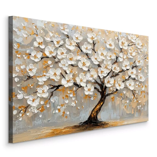 Bild Ein Blumenbaum in einer malerischen 3D-Komposition