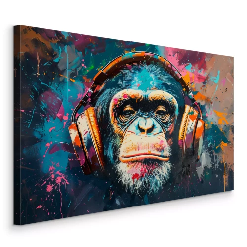 Bild Malerische Klangenergie mit einem Affen