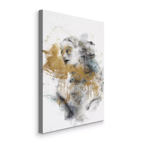 Bild Abstraktion mit dem Bild einer Frau