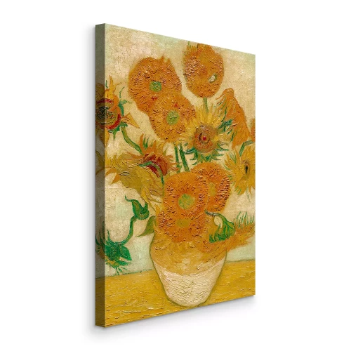 Bild Eine farbenfrohe Vase mit Sonnenblumen