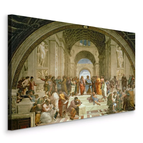 Bild Figuren großer Denker in einem Renaissance-Fresko