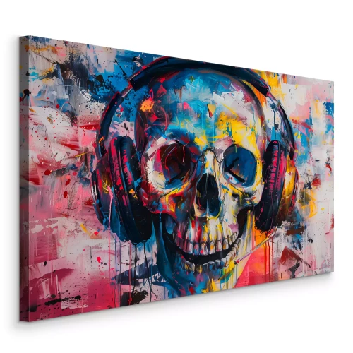 Bild Kopfhörer in farbenfroher Abstraktion