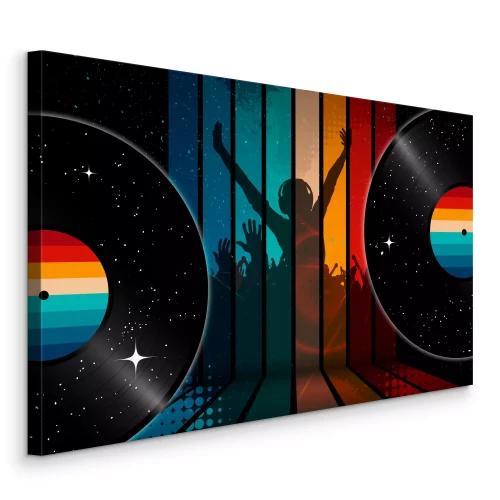 Bild Vinyl-Energie aus Farben und Sternen