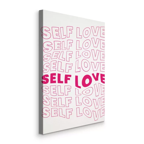 Bild Typografische Grafik mit dem Slogan Selbstliebe