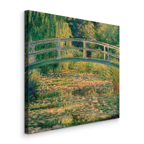 Bild Harmonie von Grün und Wasser in einem japanischen Garten