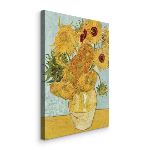 Bild Gelbe Vase mit gelben Sonnenblumen