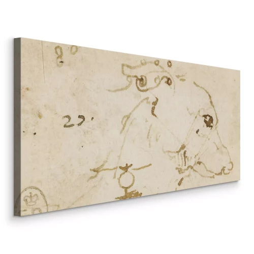 Bild Studie eines Hundekopfes im Renaissancestil