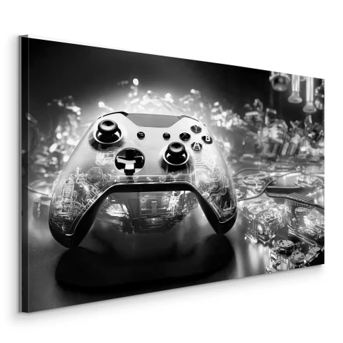 Bild Ein schwarz-weißes Notizbuch in einer hellen, technologischen Umgebung