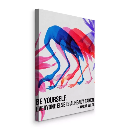 Bild Oscar Wildes Flamingos-Zitat