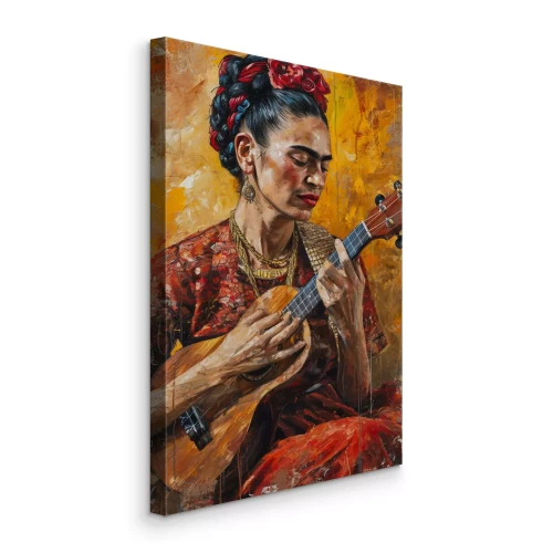 Bild Frida Kahlo spielt Ukulele