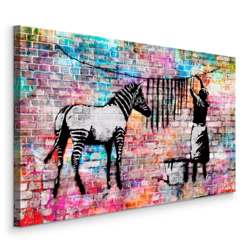 Bild Banksy Zebra Wash Reproduktion